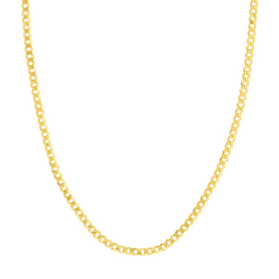 14K Yellow Gold 4.4 mm Cuban Chain w/ Lobster Clasp - 22 in.