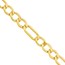14K Yellow Gold 4.4 mm Diamond Cut Figaro - 18in.