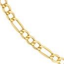 14K Yellow Gold 4.4 mm Diamond Cut Figaro - 22in.
