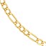 14K Yellow Gold 4.4 mm Diamond Cut Figaro - 22in.