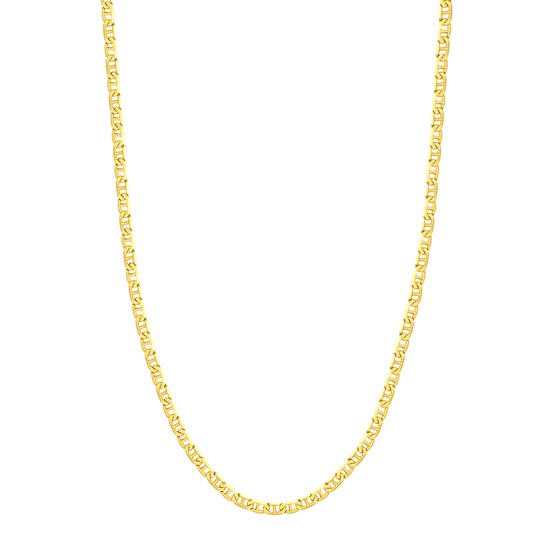 14K Yellow Gold 4.4 mm Mariner Chain w/ Lobster Clasp - 22 in.
