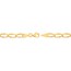 14K Yellow Gold 4.45 mm Diamond Cut Long Curb Chain - 18in.