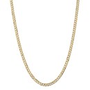 14k Yellow Gold 4.5 mm Open Concave Curb Chain - 26 in.