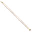 14k Yellow Gold 4-5 mm White Cultured Pearl Bracelet - 5 in.