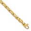 14K Yellow Gold 4.5mm Fancy Link Bracelet - 4.4 in.