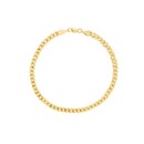 14K Yellow Gold 4.7 mm Cuban Chain Bracelet W Lobster - 8.5 in.