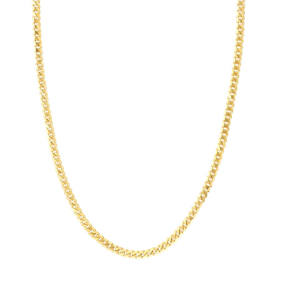 14K Yellow Gold 4.7 mm Cuban Chain w/ Lobster Clasp - 22 in.
