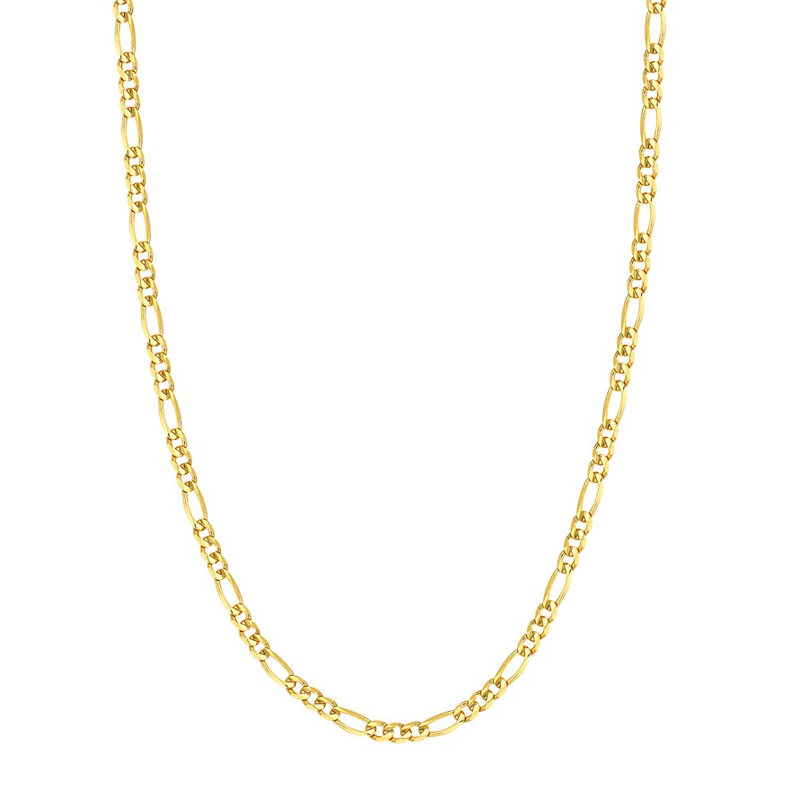 14K Yellow Gold 4.75 mm Figaro Chain w/ Lobster Clasp - 18 in.