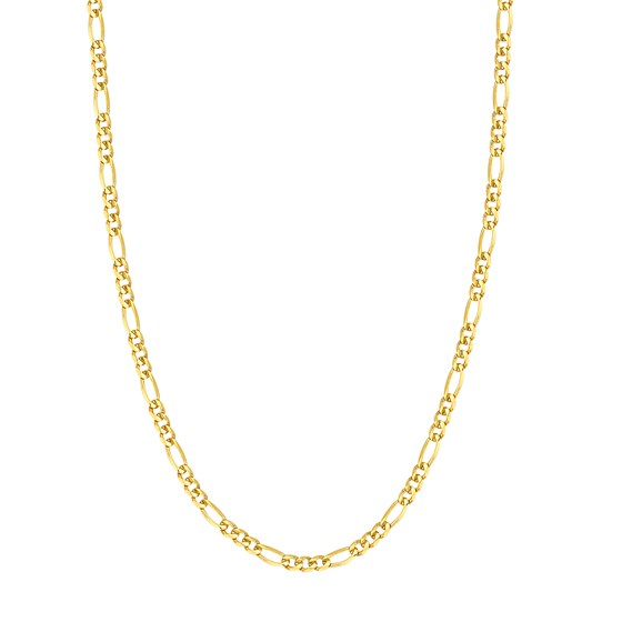 14K Yellow Gold 4.75 mm Figaro Chain w/ Lobster Clasp - 22 in.