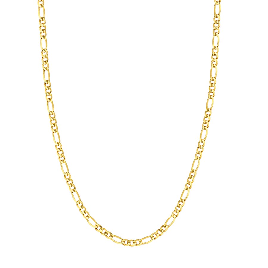 14K Yellow Gold 4.75 mm Figaro Chain w/ Lobster Clasp - 24 in.