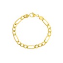 14K Yellow Gold 4.75 mm Figaro Chain w/ Lobster Clasp - 8 in.