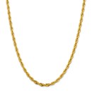14k Yellow Gold 4.75 mm Semi-Solid Rope Chain - 22 in.