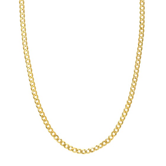 14K Yellow Gold 4.95 mm Cuban Chain w/ Lobster Clasp - 22 in.