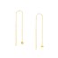 14K Yellow Gold 4 mm Ball Threader Earrings