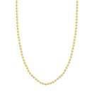 14K Yellow Gold 4 mm Bead Chain w/ Lobster Clasp - 24 in.