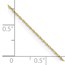 14K Yellow Gold .4 mm Carded Cable Rope Chain - 13 in.