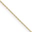 14K Yellow Gold .4 mm Carded Cable Rope Chain - 16 in.