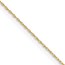 14K Yellow Gold .4 mm Carded Cable Rope Chain - 22 in.