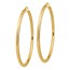 14k Yellow Gold 4 mm Diamond-cut Hoop Earrings - 82.5 mm