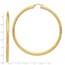 14k Yellow Gold 4 mm Diamond-cut Hoop Earrings - 82.5 mm