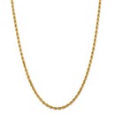 14k Yellow Gold 4 mm Diamond Cut Rope Chain - 26 in.