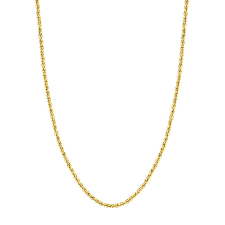 14K Yellow Gold 4 mm Rope Chain w/ Lobster Clasp - 20 in.