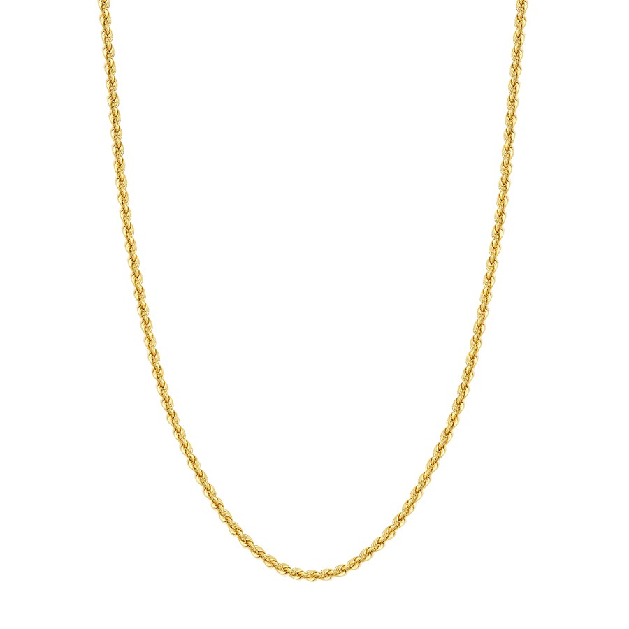 14K Yellow Gold 4 mm Rope Chain w/ Lobster Clasp - 30 in.