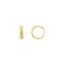 14K Yellow Gold 4 x 13 mm 1/2 Chevron Twisted Hinge Hoops