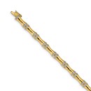 14k Yellow Gold .471ct Diamond Bamboo Design Bracelet - 7 in.