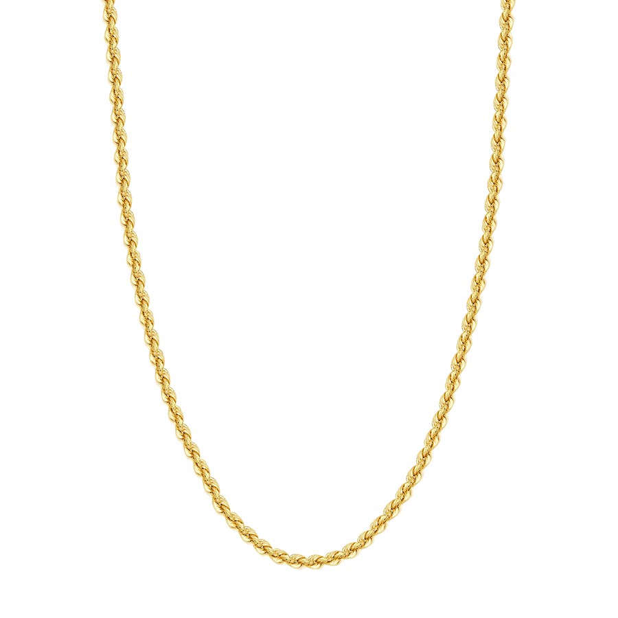 14K Yellow Gold 5.1 mm Rope Chain w/ Lobster Clasp - 24 in.