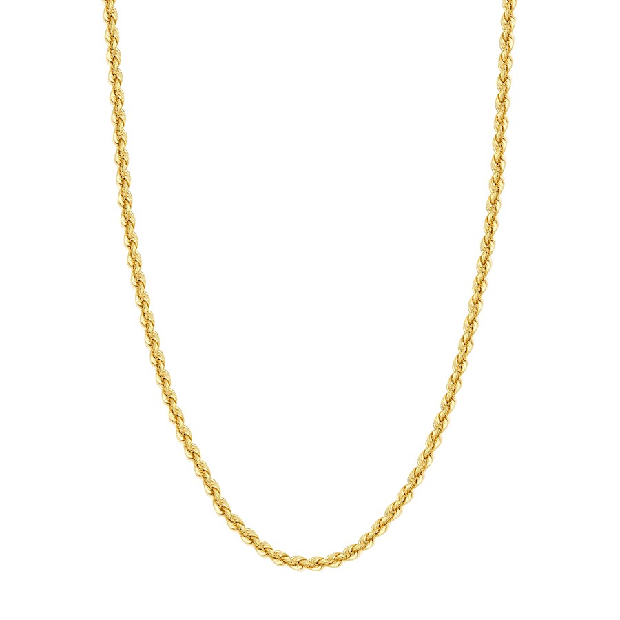 14K Yellow Gold 5.1 mm Rope Chain w/ Lobster Clasp - 30 in.