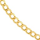 14K Yellow Gold 5.2 mm Diamond Cut Curb Chain -22 in.