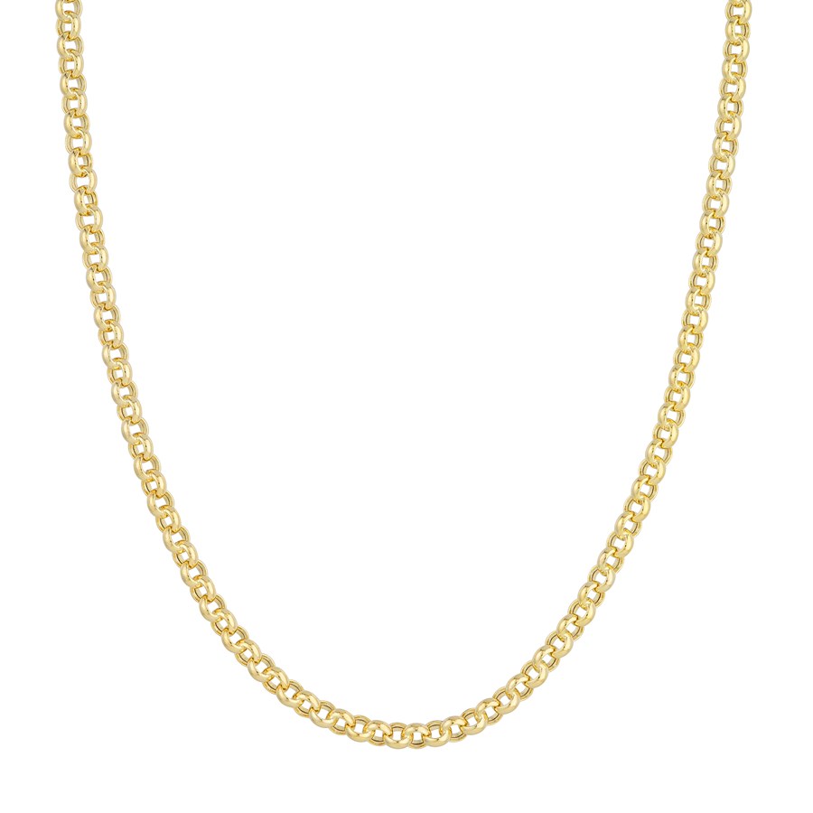 14K Yellow Gold 5.2 mm Rolo Chain w/ Pear Shape Clasp - 20 in.