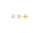 14K Yellow Gold 5.3 mm Cz Stud Earrings