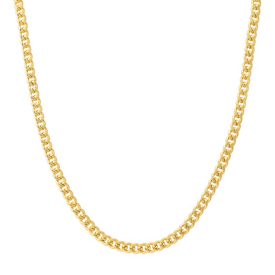 14K Yellow Gold 5.35 mm Curb Chain w/ Lobster Clasp - 22 in.