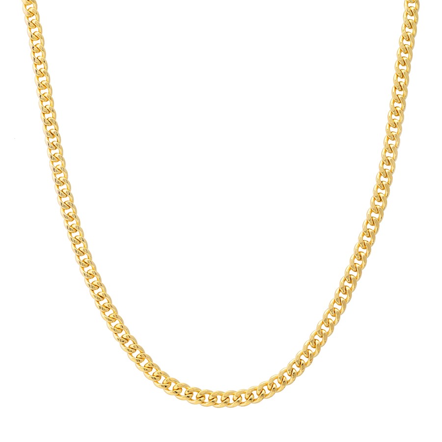 14K Yellow Gold 5.35 mm Curb Chain w/ Lobster Clasp - 24 in.