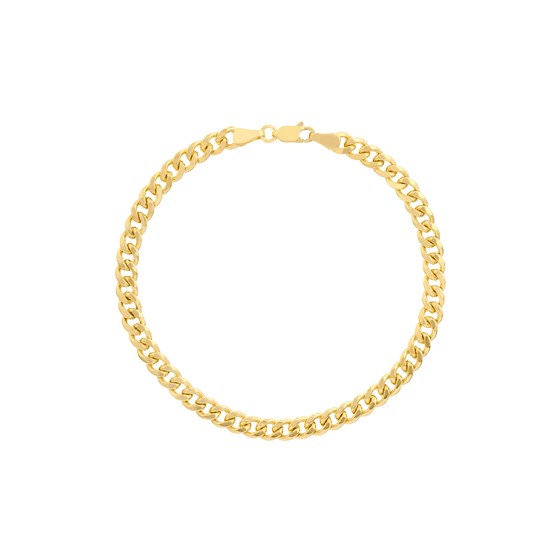 14K Yellow Gold 5.35 mm Curb Chain w/ Lobster Clasp - 8.5 in.