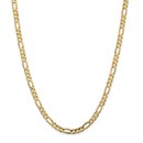 14k Yellow Gold 5.50 mm Concave Open Figaro Chain - 26 in.