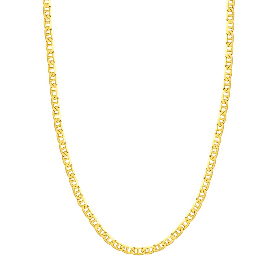 14K Yellow Gold 5.6 mm Mariner Chain w/ Lobster Clasp - 20 in.