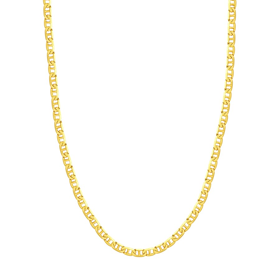 14K Yellow Gold 5.6 mm Mariner Chain w/ Lobster Clasp - 20 in.