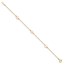 14k Yellow Gold 5-6 mm Pink FWC Pearl 3-station Bracelet - 6 in.