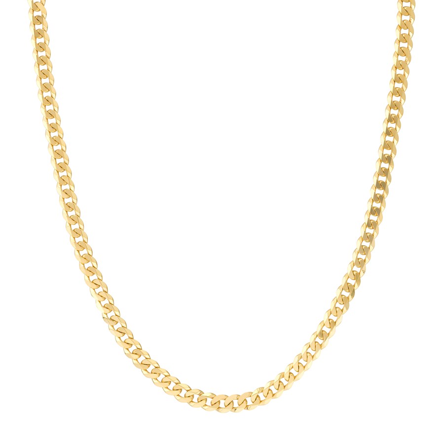 14K Yellow Gold 5.7 mm Cuban Chain w/ Lobster Clasp - 24 in.