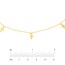 14K Yellow Gold 5 Dangle Mini Cross Choker - 16 in.