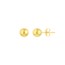 14K Yellow Gold 5 mm Ball Stud Earrings