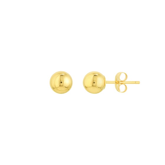 14K Yellow Gold 5 mm Ball Stud Earrings 14K Yellow Gold 5 mm Ball Stud Earrings