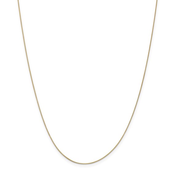 14k Yellow Gold .5 mm Box Chain - 22 in.