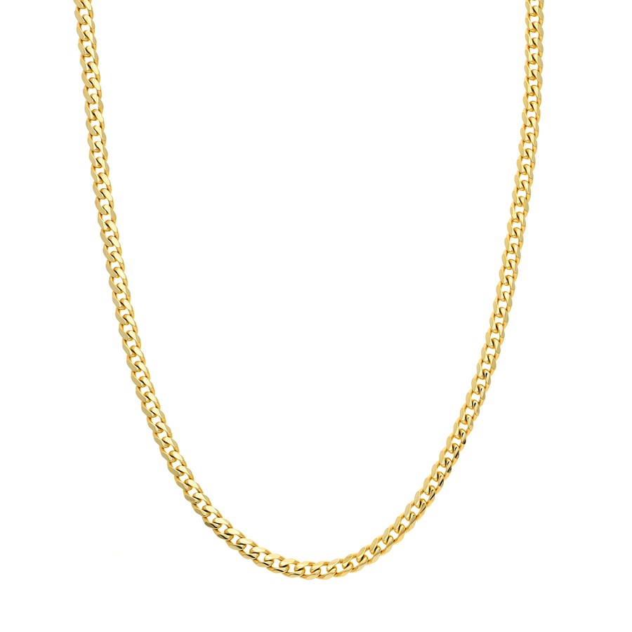 14K Yellow Gold 5 mm Cuban Chain w/ Lobster Clasp - 22 in.