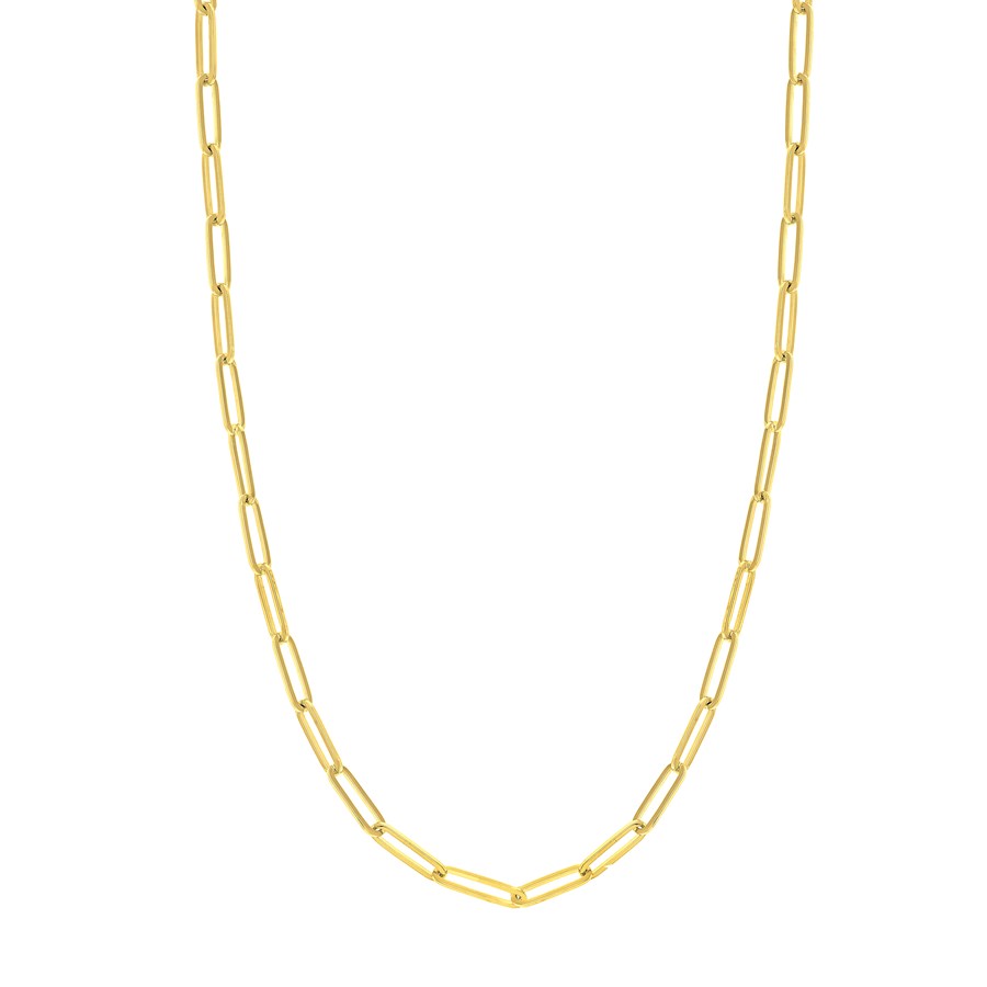 14K Yellow Gold 5 mm Fancy Chain w/ Lobster Clasp - 18 in.