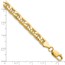 14K Yellow Gold 6.25mm Semi-Solid Anchor Chain - 9 in.