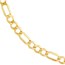 14K Yellow Gold 6.4 mm Diamond Cut Figaro - 24in.